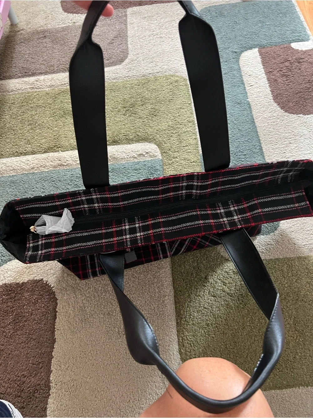 Victoria's Secret Large Plaid Tote